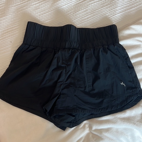 Joy Lab high rise shorts - orange/coral and black - Picture 3 of 7